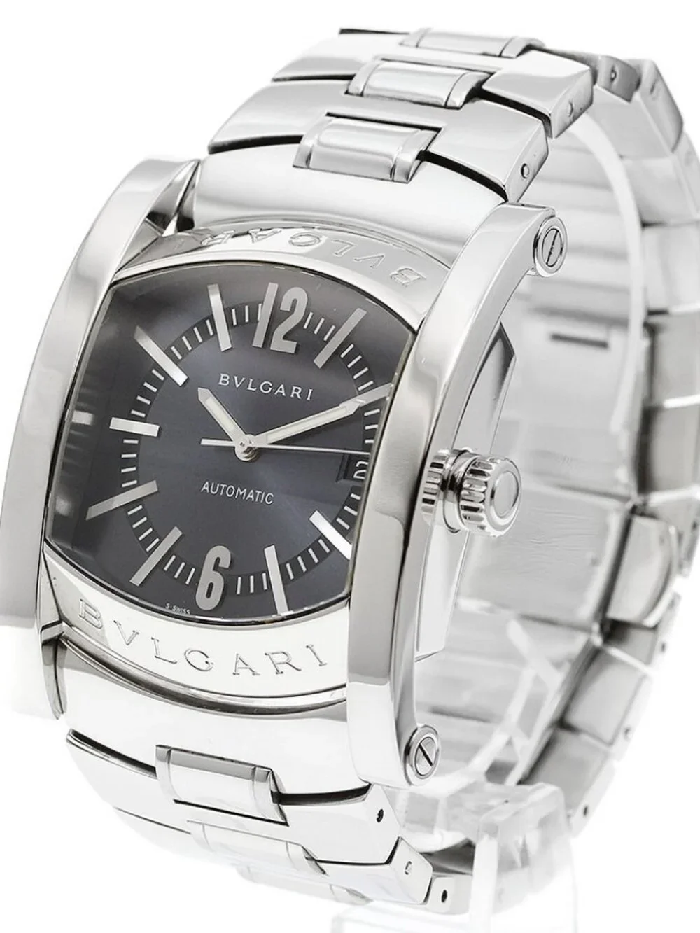 BVLGARI Assioma AA48S Date Gray Dial Automatic Men's Watch_957112